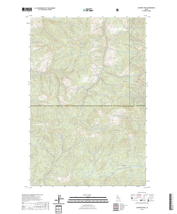 Anthony Peak, ID — USGS 7.5-minute topo (2024)