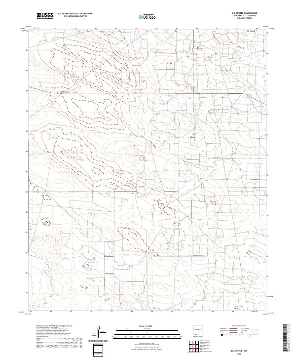 Oil Center, NM — USGS 7.5-minute topo (2023)
