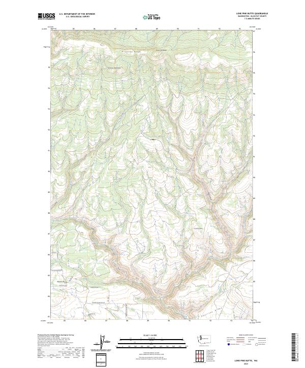 Lone Pine Butte, WA — USGS 7.5-minute topo (2023)