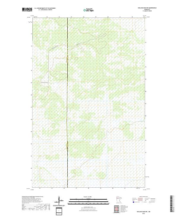 Shilling Dam NW, MN — USGS 7.5-minute topo (2022)