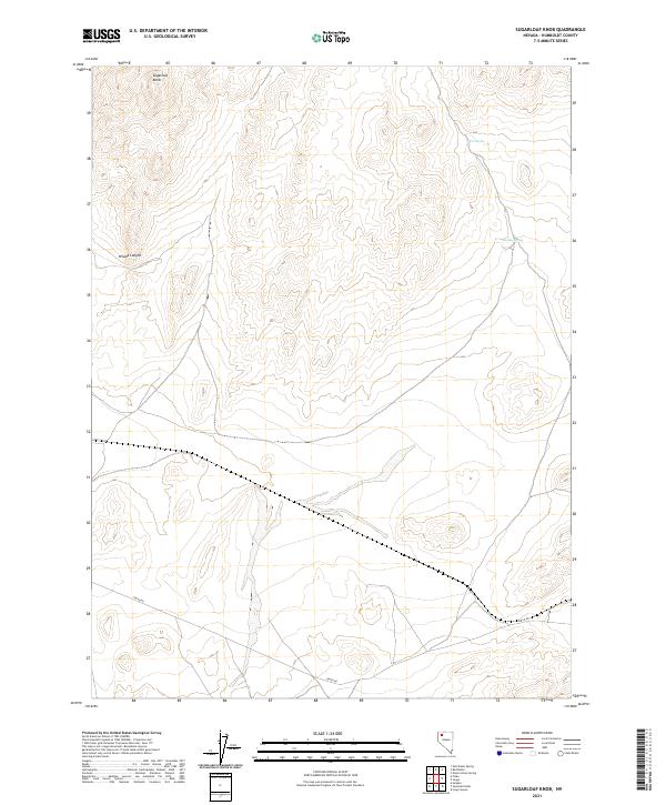 Sugarloaf Knob, NV — USGS 7.5-minute topo (2021)