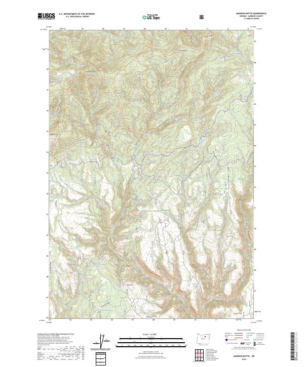Madison Butte, OR — USGS 7.5-minute topo (2024)