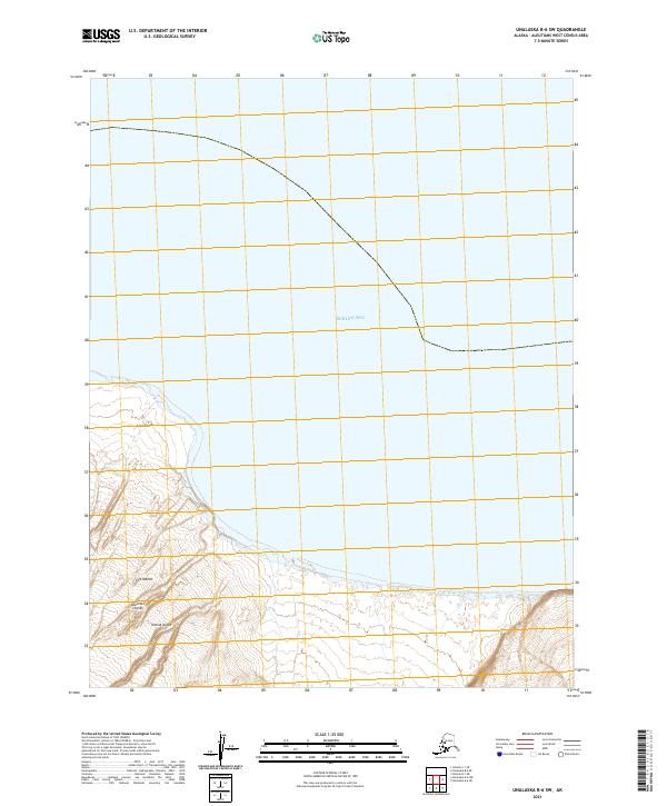 Unalaska B-6 SW, AK — USGS 7.5-minute topo (2021)