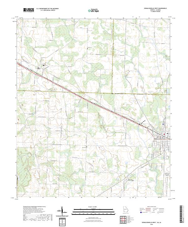 Donalsonville West, GA-AL — USGS 7.5-minute topo (2024)