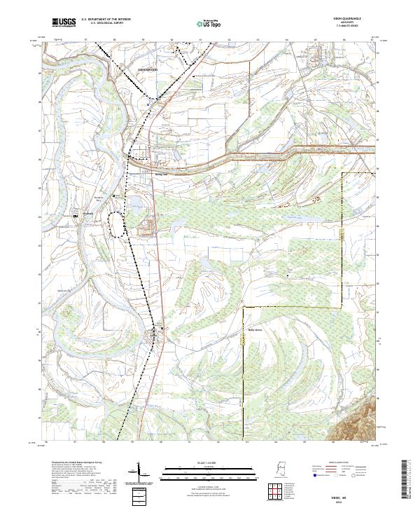 Sidon, MS — USGS 7.5-minute topo (2024)