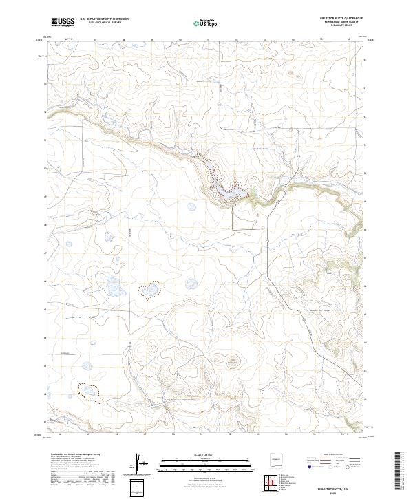 Bible Top Butte, NM — USGS 7.5-minute topo (2023)