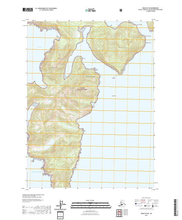 Craig B-5 SW, AK — USGS 7.5-minute topo (2021)