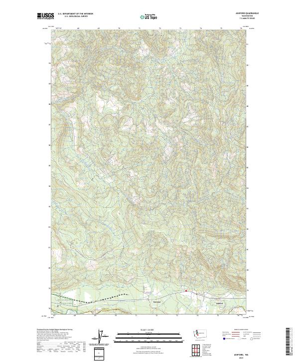 Ashford, WA — USGS 7.5-minute topo (2023)