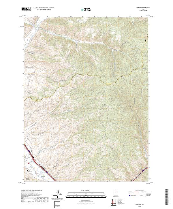 Henefer, UT — USGS 7.5-minute topo (2023)