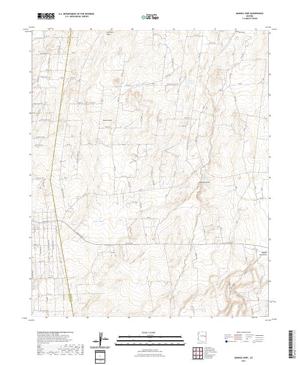 Manuel Seep, AZ — USGS 7.5-minute topo (2021)