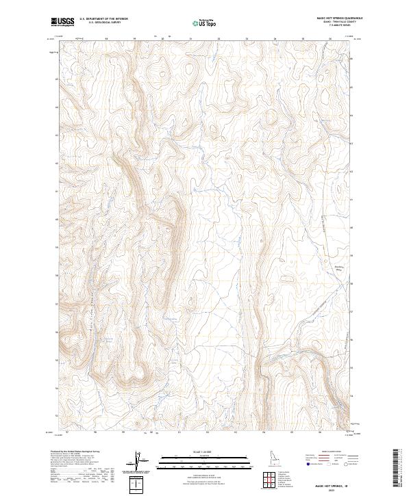 Magic Hot Springs, ID — USGS 7.5-minute topo (2023)