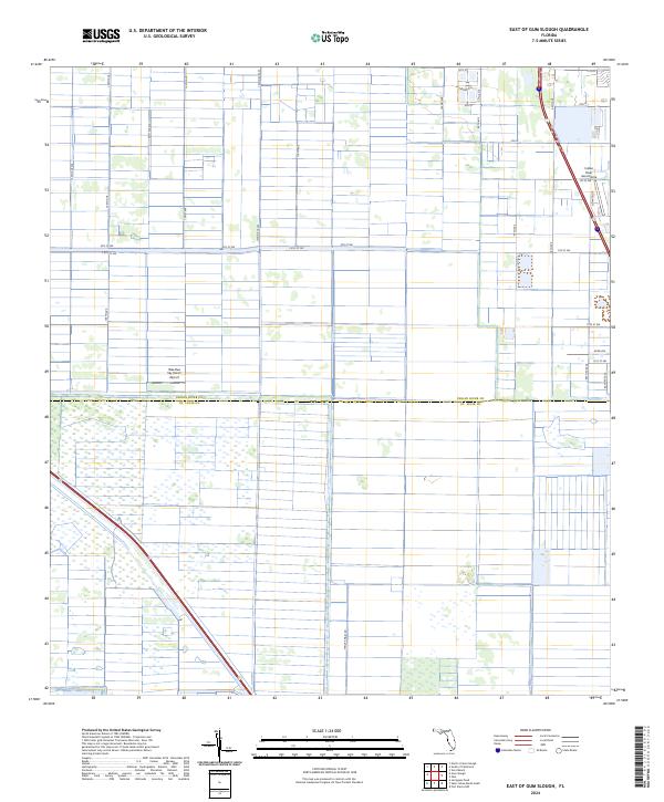 East of Gum Slough, FL — USGS 7.5-minute topo (2024)