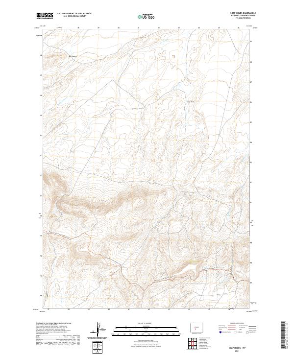 Soap Holes, WY — USGS 7.5-minute topo (2021)