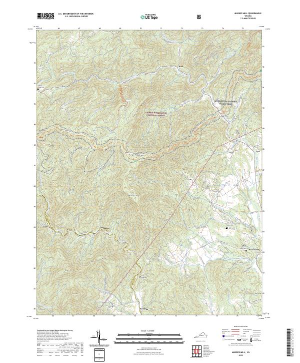 Massies Mill, VA — USGS 7.5-minute topo (2022)
