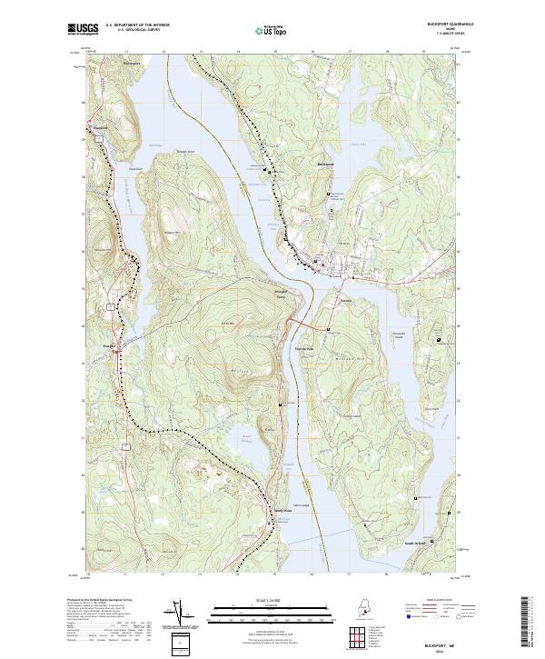 Bucksport, ME — USGS 7.5-minute topo (2024)