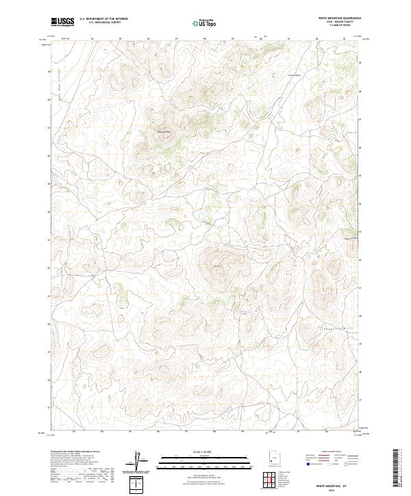 White Mountain, UT — USGS 7.5-minute topo (2023)