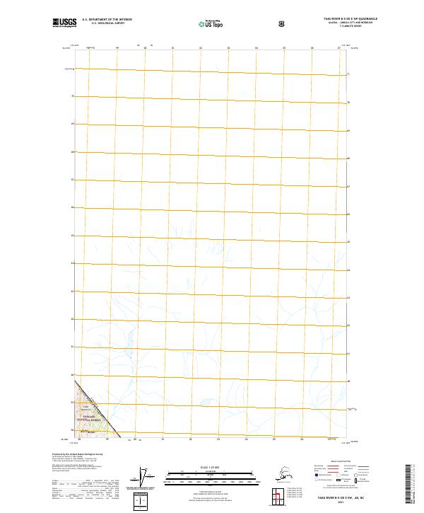 Taku River B-5 OE E SW, AK-BC — USGS 7.5-minute topo (2021)