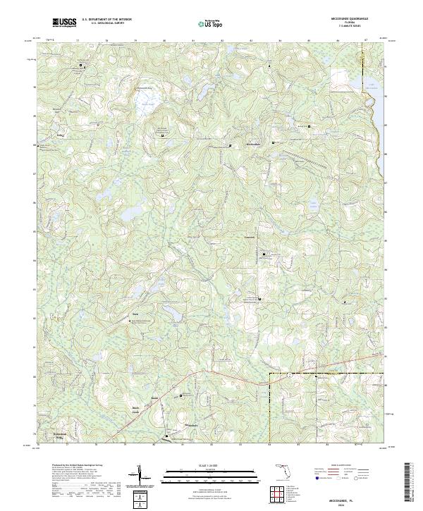 Miccosukee, FL — USGS 7.5-minute topo (2024)