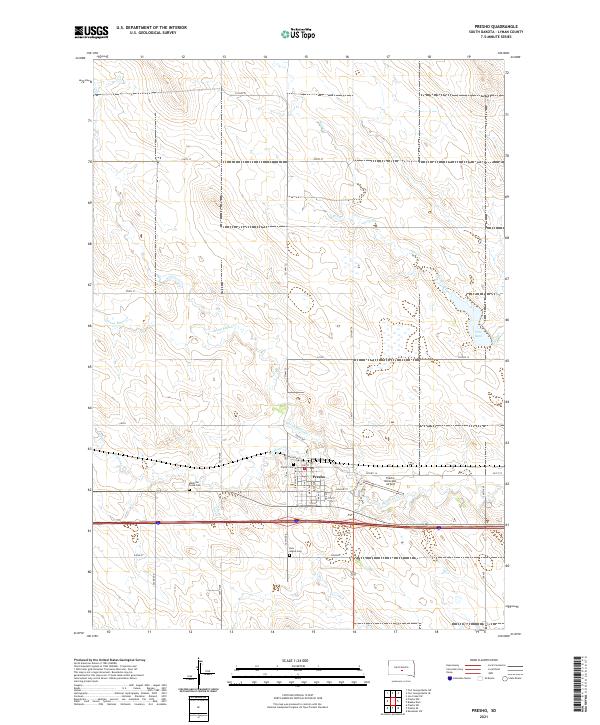 Presho, SD — USGS 7.5-minute topo (2021)