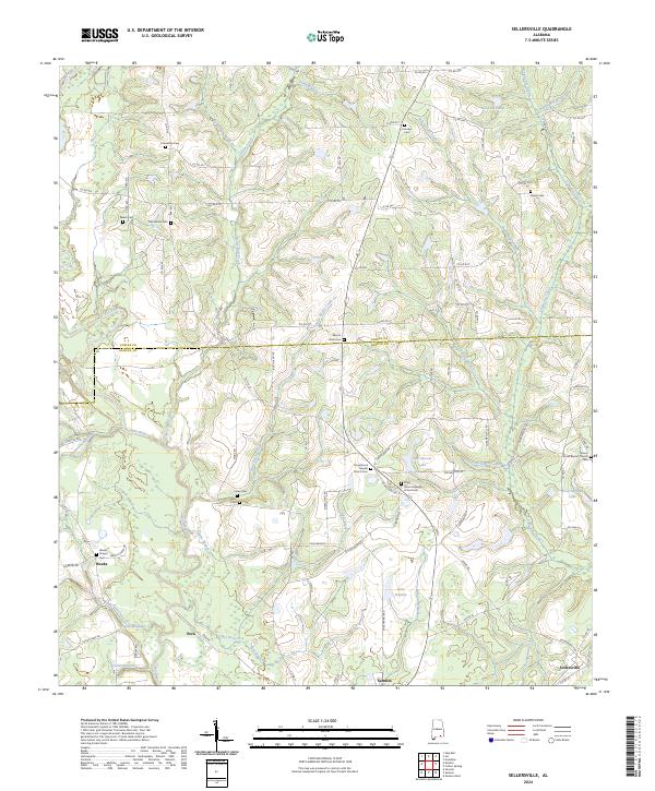 Sellersville, AL — USGS 7.5-minute topo (2024)