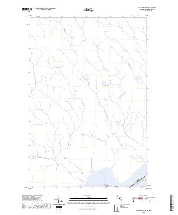 Shallows OE N, MI-ON — USGS 7.5-minute topo (2023)
