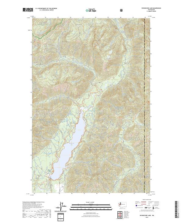 Wynoochee Lake, WA — USGS 7.5-minute topo (2023)