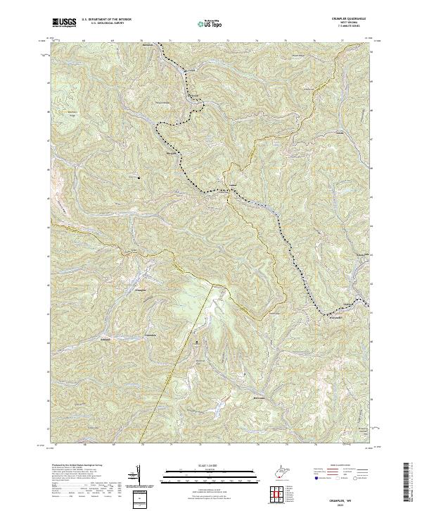 Crumpler, WV — USGS 7.5-minute topo (2023)