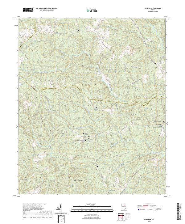 Sparta NW, GA — USGS 7.5-minute topo (2024)
