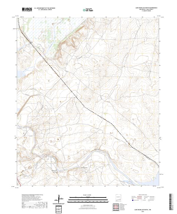 Lake McMillan South, NM — USGS 7.5-minute topo (2023)