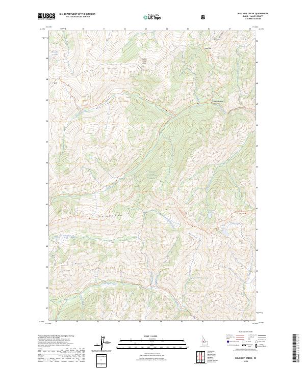 Big Chief Creek, ID — USGS 7.5-minute topo (2024)