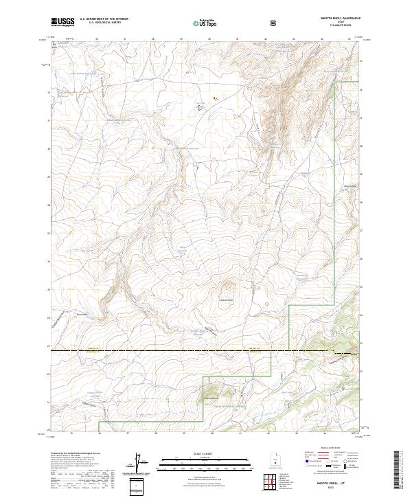 Smooth Knoll, UT — USGS 7.5-minute topo (2023)