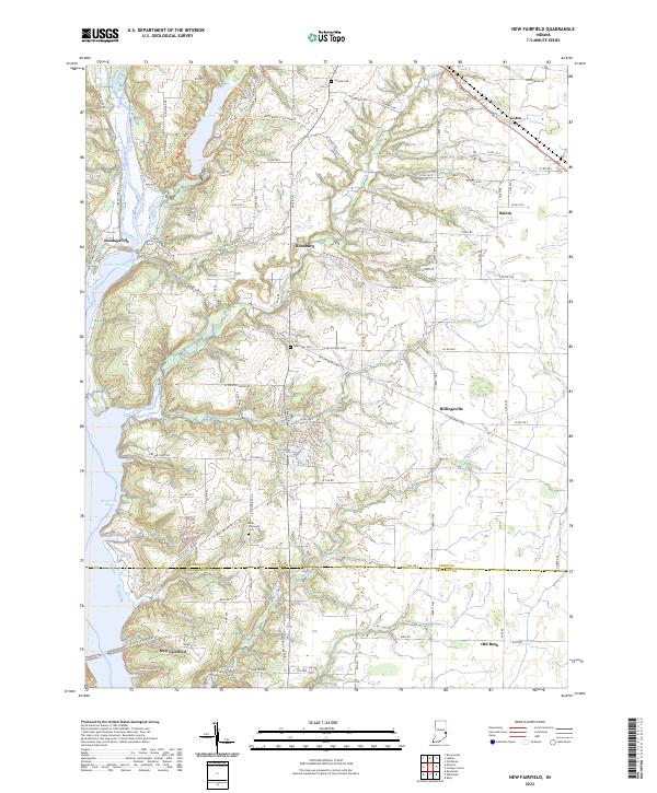 New Fairfield, IN — USGS 7.5-minute topo (2022)