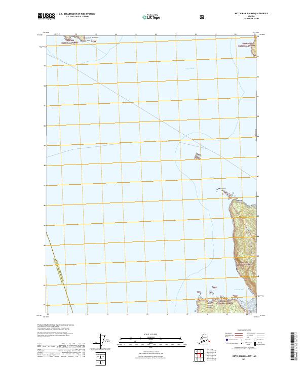 Ketchikan B-6 NW, AK — USGS 7.5-minute topo (2021)