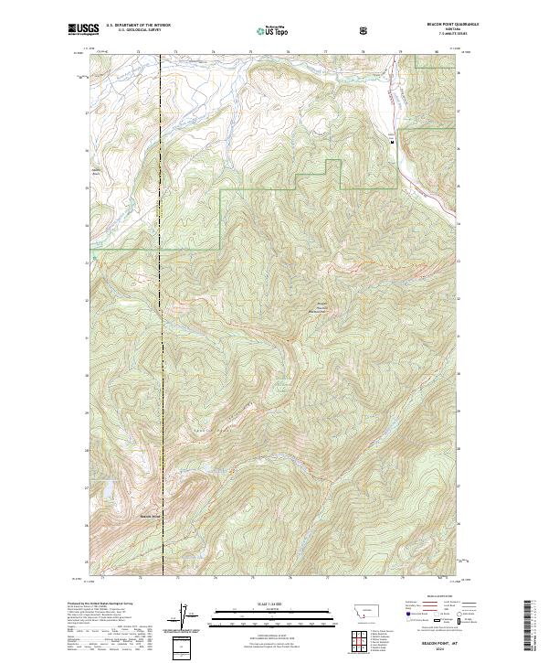 Beacon Point, MT — USGS 7.5-minute topo (2024)