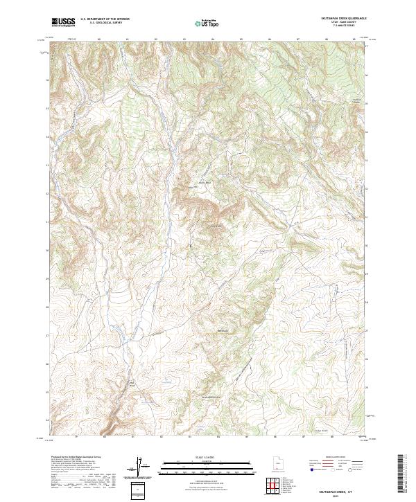 Skutumpah Creek, UT — USGS 7.5-minute topo (2023)