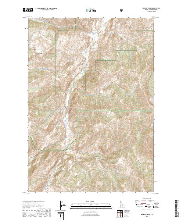 Bowery Creek, ID — USGS 7.5-minute topo (2024)