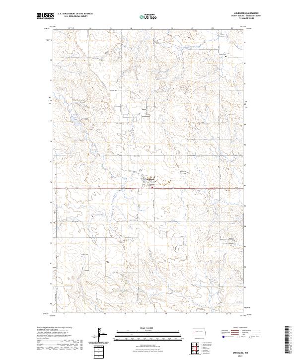 Arnegard, ND — USGS 7.5-minute topo (2024)