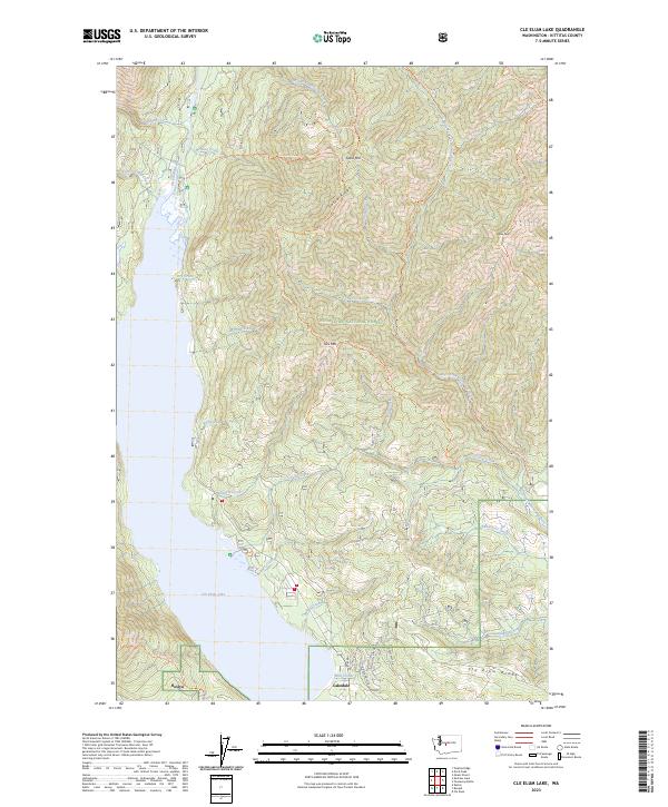 Cle Elum Lake, WA — USGS 7.5-minute topo (2023)