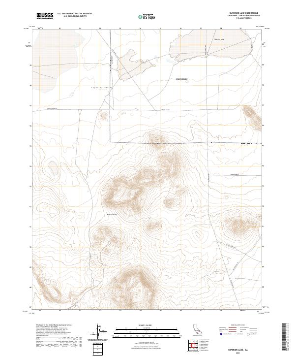 Superior Lake, CA — USGS 7.5-minute topo (2021)
