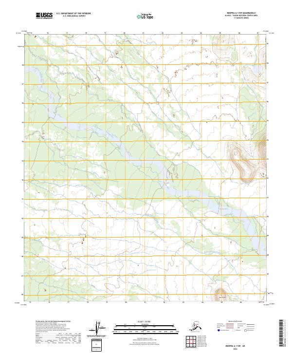 Medfra A-1 SW, AK — USGS 7.5-minute topo (2024)