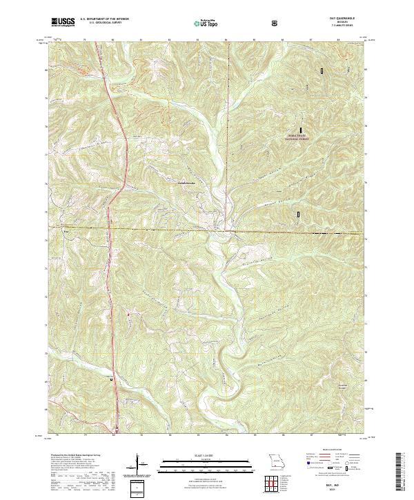 Day, MO — USGS 7.5-minute topo (2021)