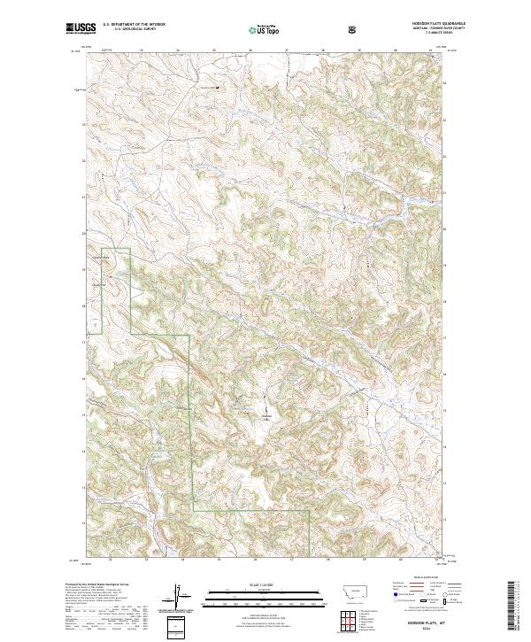 Hodsdon Flats, MT — USGS 7.5-minute topo (2024)