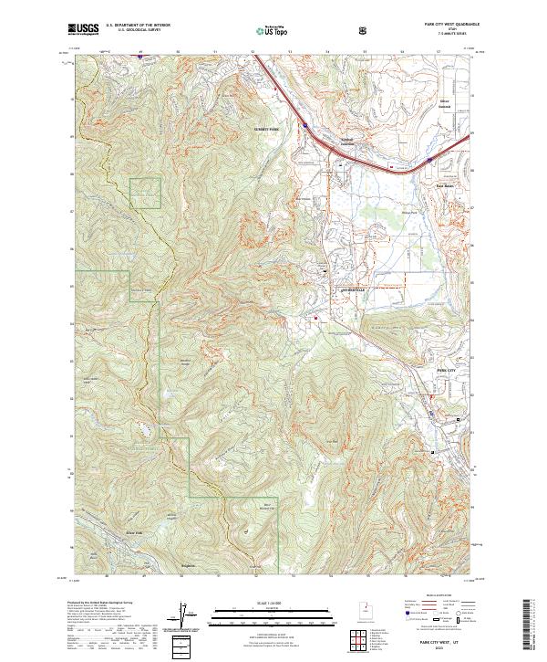 Park City West, UT — USGS 7.5-minute topo (2023)