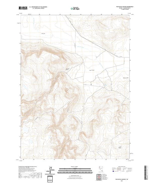 Rye Patch Canyon, NV — USGS 7.5-minute topo (2021)