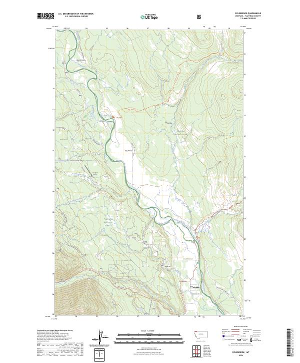 Polebridge, MT — USGS 7.5-minute topo (2024)