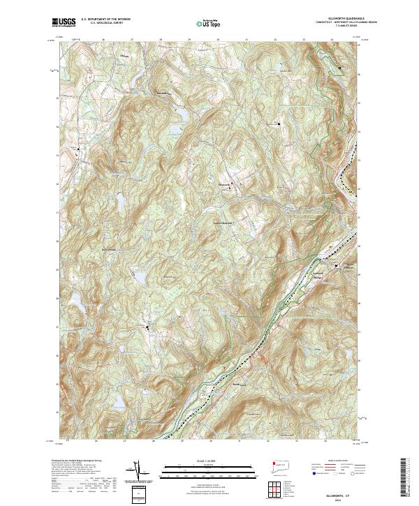 Ellsworth, CT — USGS 7.5-minute topo (2024)