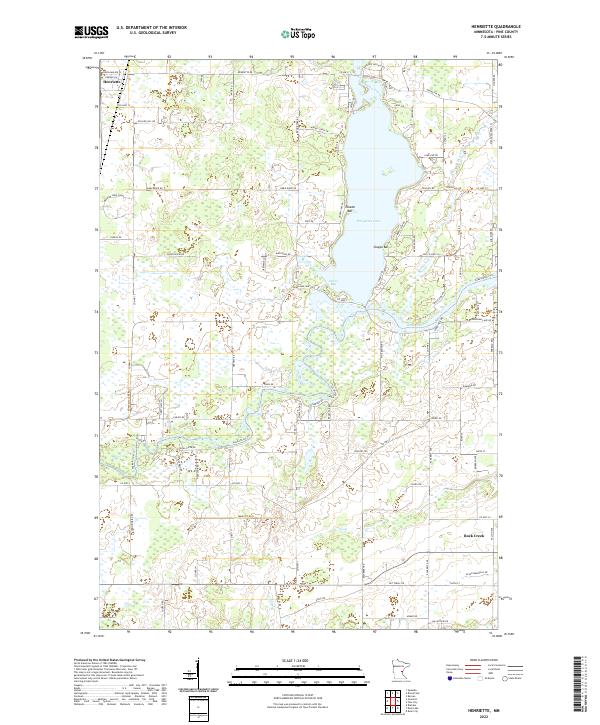 Henriette, MN — USGS 7.5-minute topo (2022)