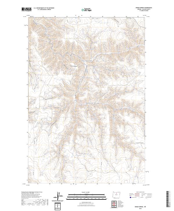 Indian Spring, OR — USGS 7.5-minute topo (2024)