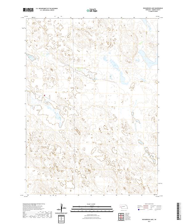 Richardson Lake, NE — USGS 7.5-minute topo (2021)