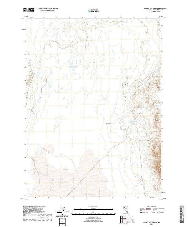 Double Hot Springs, NV — USGS 7.5-minute topo (2021)